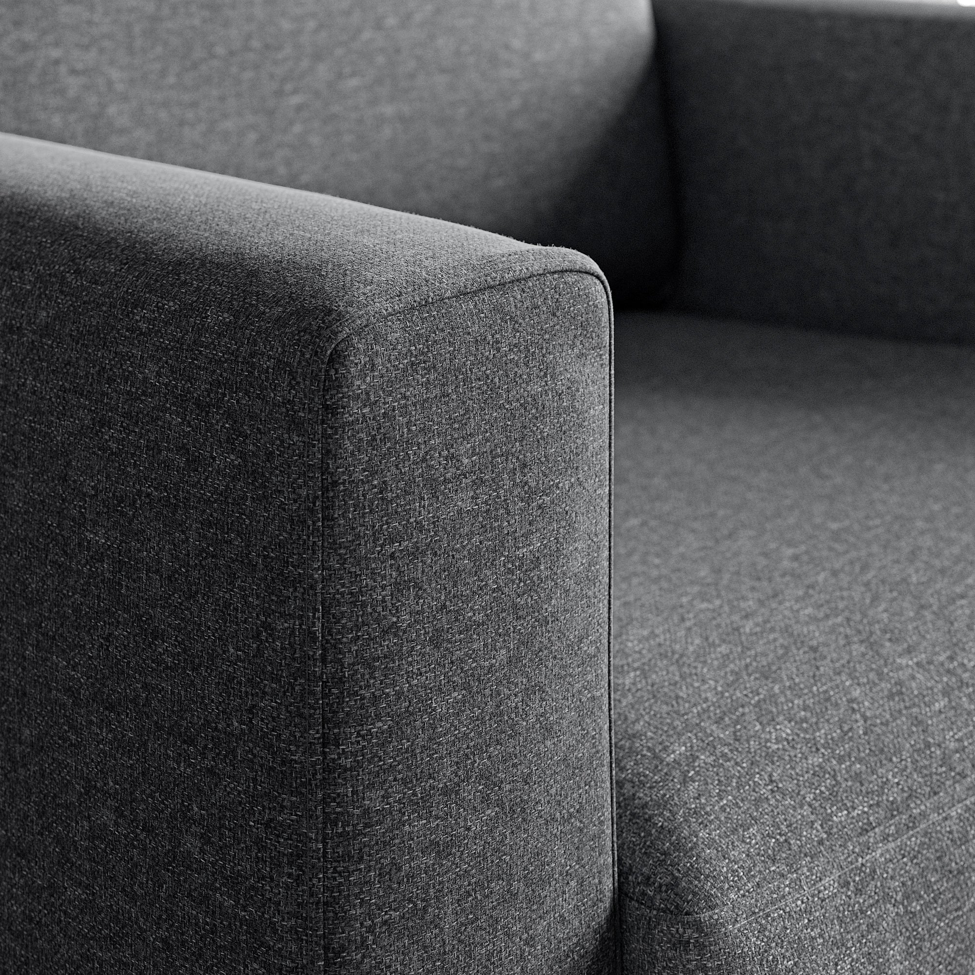 SALTSJÖBADEN armchair, Gunnared medium grey, 93x90x88 cm