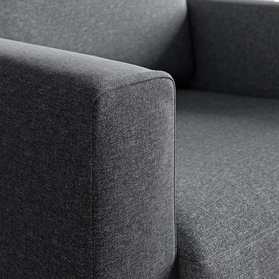 SALTSJÖBADEN armchair, Gunnared medium grey, 93x90x88 cm