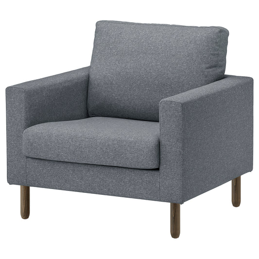 SALTSJÖBADEN armchair, Gunnared medium grey, 93x90x88 cm