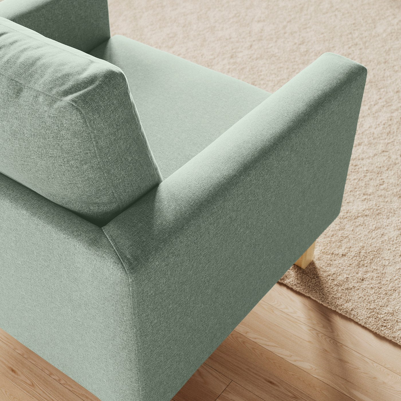 SALTSJÖBADEN armchair, Gunnared light green, 93x89x88 cm