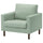 SALTSJÖBADEN armchair, Gunnared light green, 93x90x88 cm