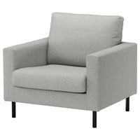 SALTSJÖBADEN armchair, Tonerud grey, 93x89x88 cm