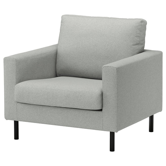 SALTSJÖBADEN armchair, Tonerud grey, 69x16x82 cm
