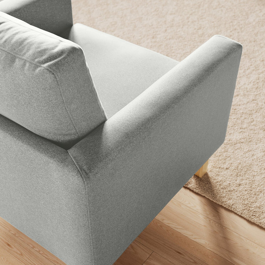 SALTSJÖBADEN armchair, Tonerud grey, 69x17x82 cm