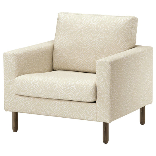 SALTSJÖBADEN armchair, Vittangi light beige/white