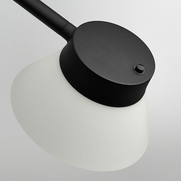 SAMBORD desk lamp, black/white, 46 cm