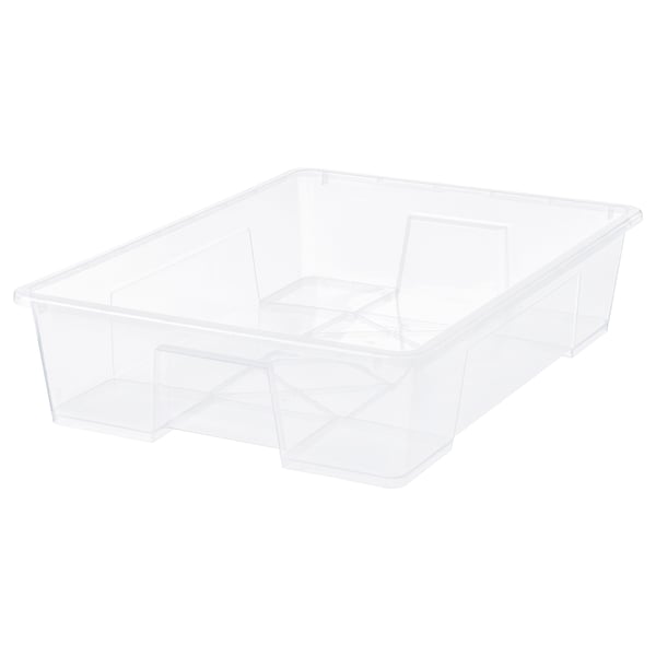 SAMLA box, transparent, 78x56x18 cm/55 l