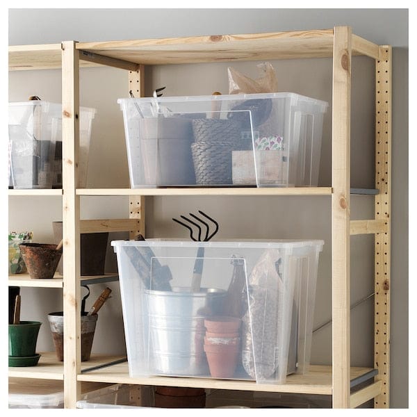 Ikea SAMLA - Box, transparent, 56x39x42 cm/65 l