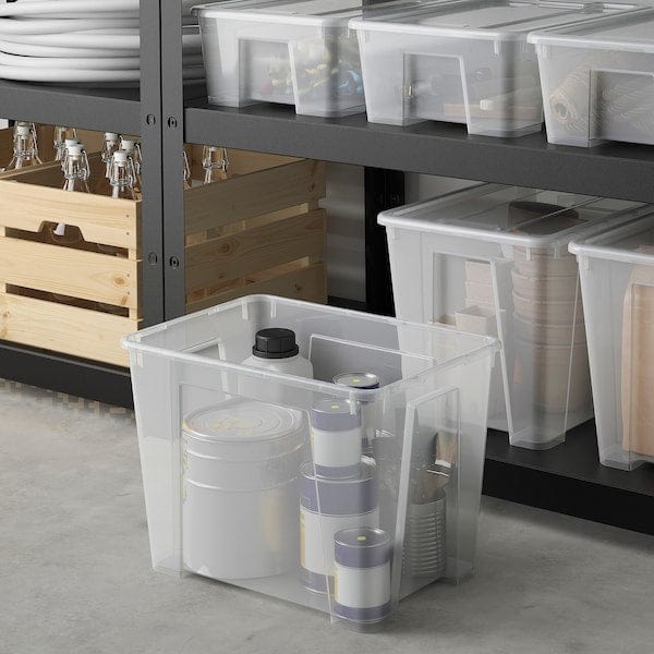 Ikea SAMLA - Box, transparent, 39x28x28 cm/22 l