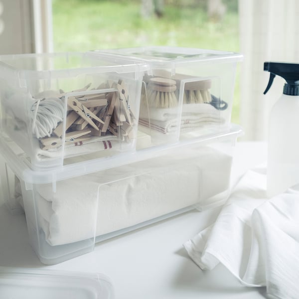 SAMLA box, transparent, 28x19x14 cm/5 l