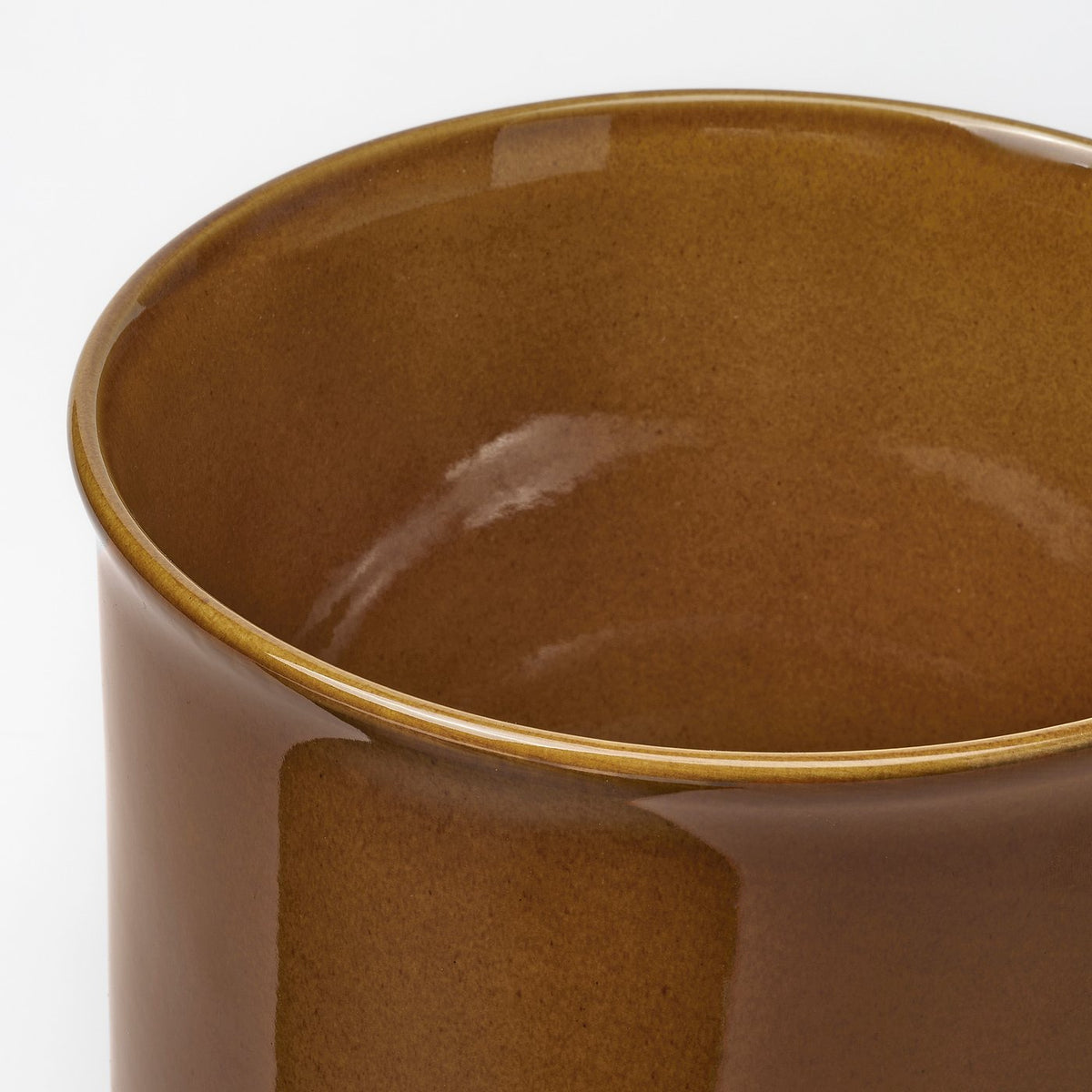 SAMMETSSYREN plant pot, in/outdoor/yellow-brown, 19 cm