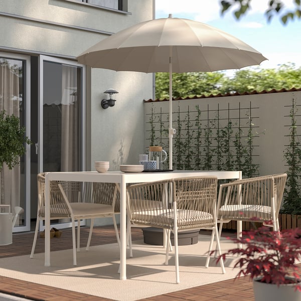 SAMSÖ - SAMSÖ Parasol, tilting/beige, 200 cm