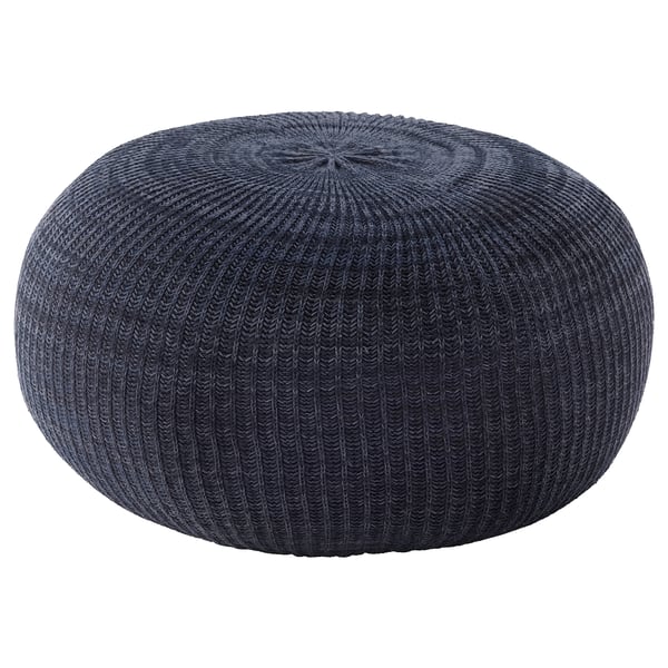 SANDARED pouffe, dark blue, 71 cm