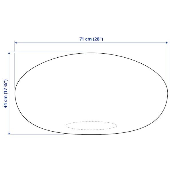 Ikea SANDARED Pouf - dark blue 71 cm , 71 cm