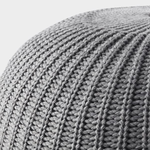 SANDARED pouffe, grey, 56 cm