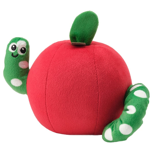 SANDBI - Musical toy, apple and worm red/green