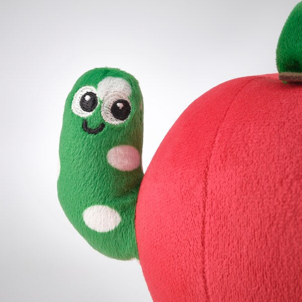 SANDBI - Musical toy, apple and worm red/green