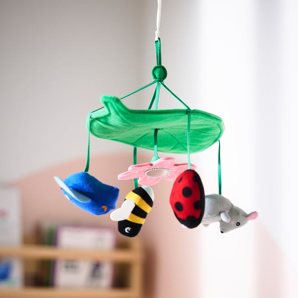 SANDBI mobile, Scandinavian nature/multicolour