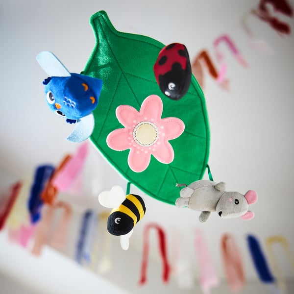 SANDBI mobile, Scandinavian nature/multicolour