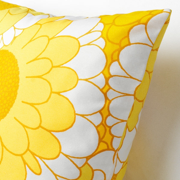 SANDETERNELL - Cushion cover, yellow, 50x50 cm