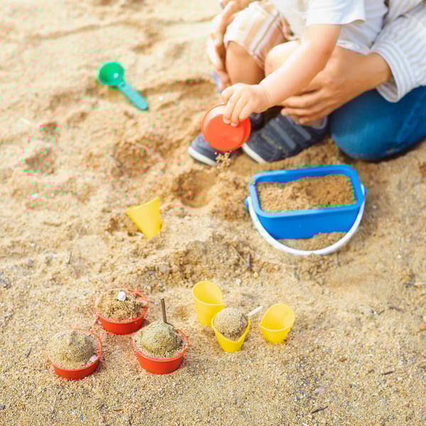 SANDIG - SANDIG 10-piece sand ice-cream set, multicolour