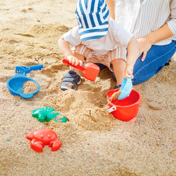 SANDIG - 7-piece sand play set, multicolour