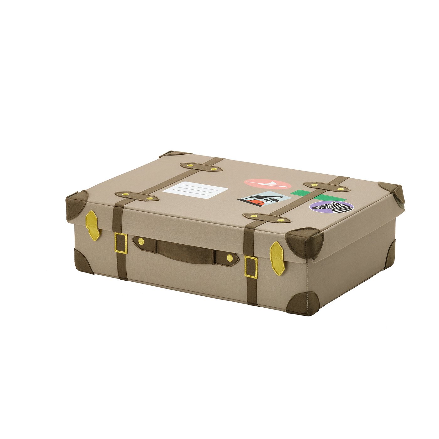 SANDLÖPARE storage trunk, light brown, 50x35x15 cm