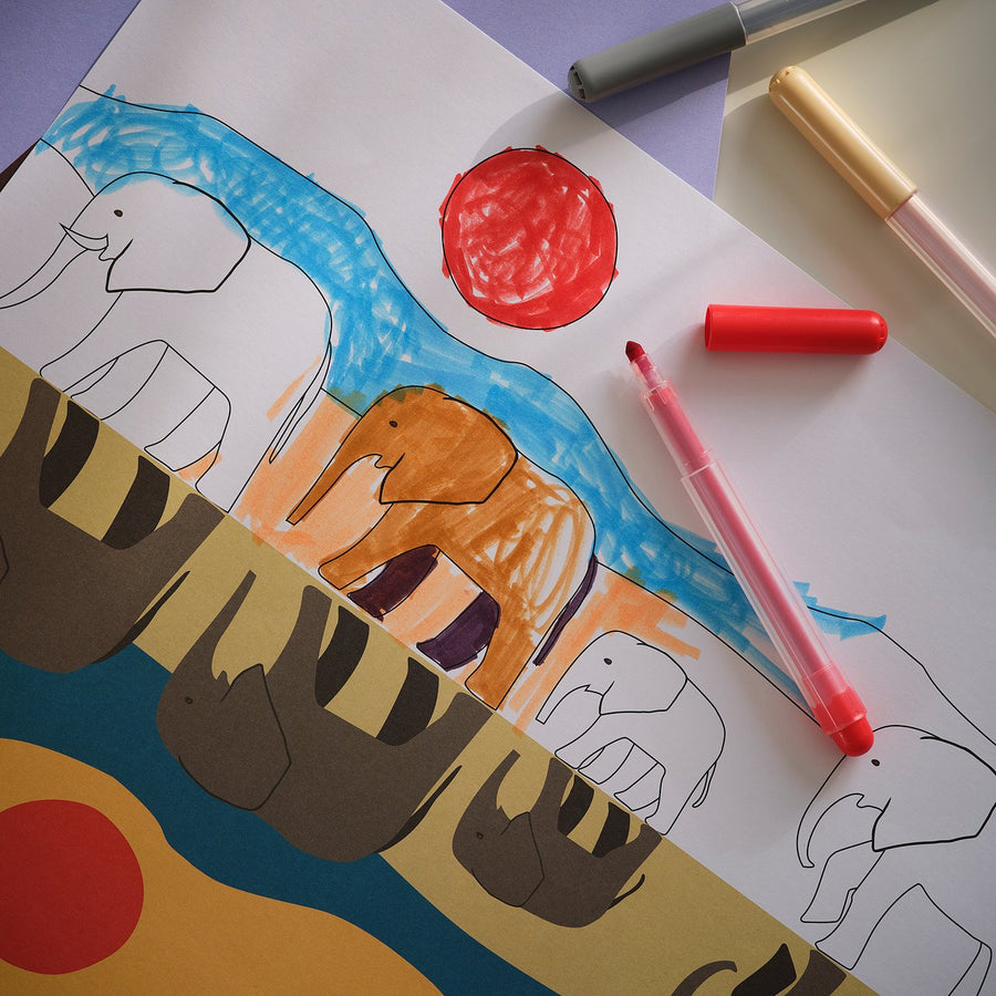 SANDLÖPARE activity book, savannah, 399 mmx299 mm cm