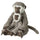 SANDLÖPARE soft toy, vervet monkey with baby/grey, 32 cm
