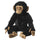 SANDLÖPARE soft toy, chimpanzee/black, 32 cm