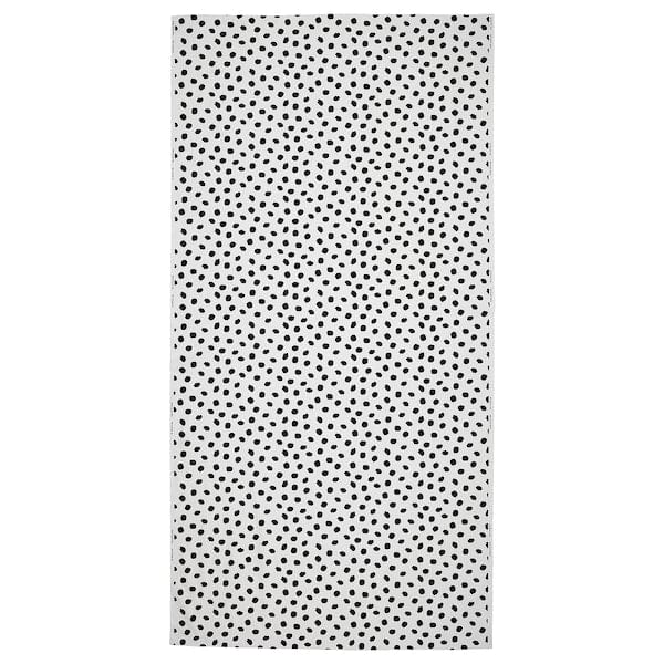 Ikea SANDLUSERN - Pre-cut fabric, white/black, 150x300 cm