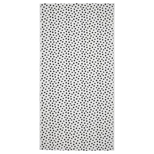 Ikea SANDLUSERN - Pre-cut fabric, white/black, 150x300 cm
