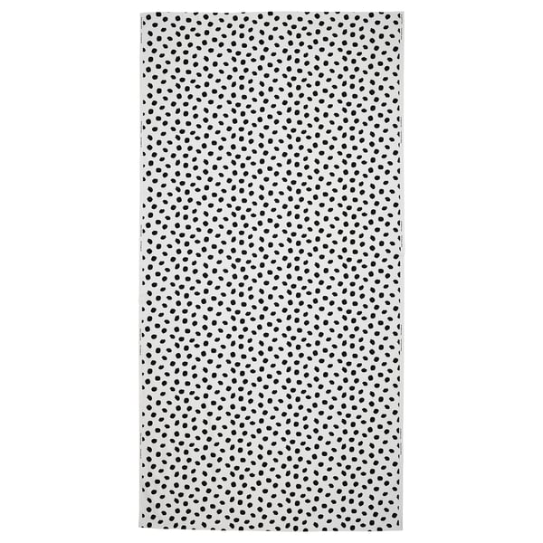 SANDLUSERN pre-cut fabric, white/black