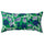 SANDMOTT cushion, bright green/dark blue, 30x58 cm