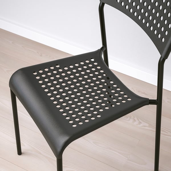 SANDSBERG / ADDE - SANDSBERG / ADDE Table and 2 chairs, black/black, 67x67 cm