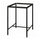 SANDSBERG underframe for table top, black, 67x67 cm