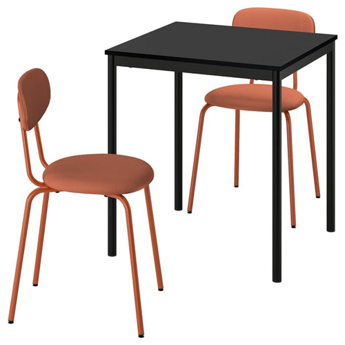 SANDSBERG / ÖSTANÖ - Table and 2 chairs, black/Remmarn black,67 cm
