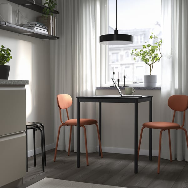 SANDSBERG / ÖSTANÖ - Table and 2 chairs, black/Remmarn black,67 cm