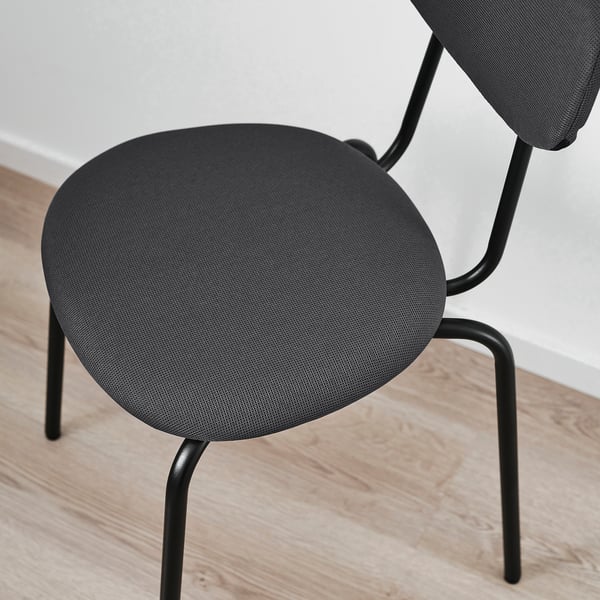 SANDSBERG chair, anthracite/Remmarn anthracite, 45x76x45 cm