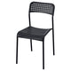 SANDSBERG chair, black, 39x77x47 cm