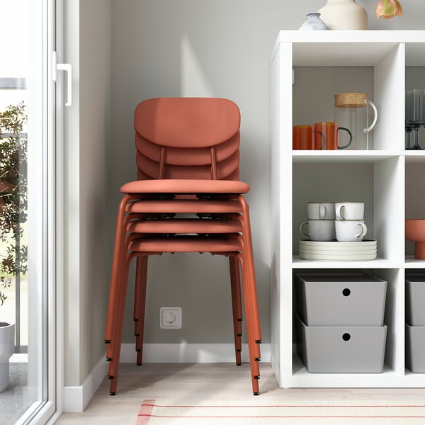SANDSBERG chair, red-brown/Remmarn red-brown, 45x76x45 cm