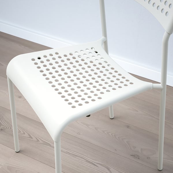 SANDSBERG table and 4 chairs, black black/white, 110x67 cm