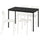 SANDSBERG table and 4 chairs, black black/white, 110x39 cm