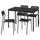 SANDSBERG table and 4 chairs, black black/black, 110x67 cm