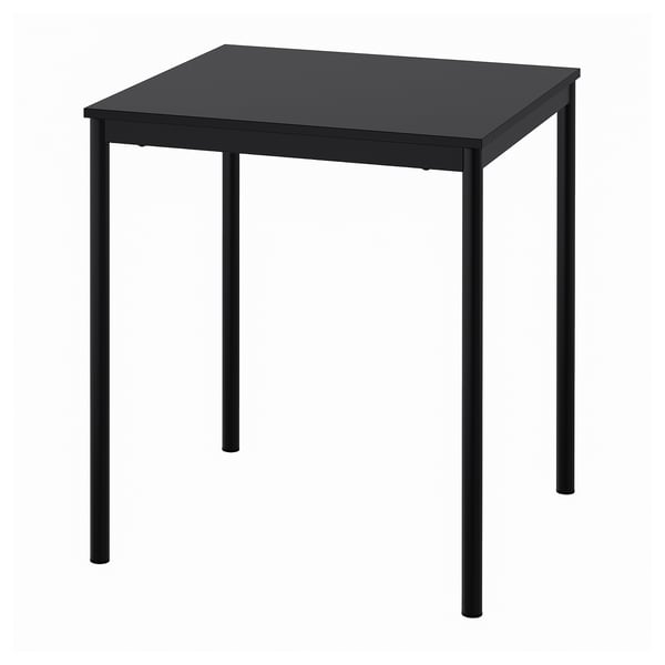 SANDSBERG table, black, 67x67 cm