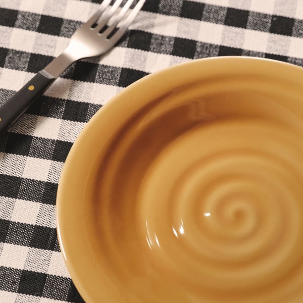 SANDSKÄDDA side plate, yellow, 20 cm