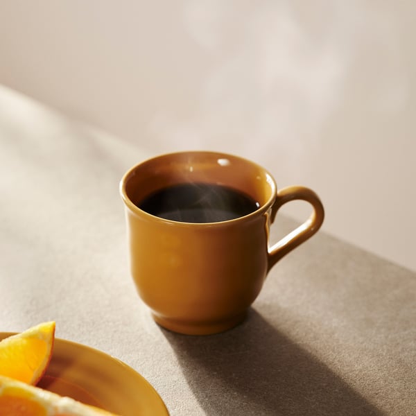 SANDSKÄDDA mug, yellow, 27 cl