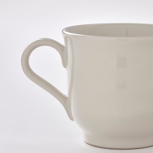 SANDSKÄDDA mug, light grey-beige, 27 cl