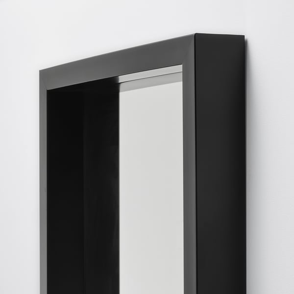 SANDTORG mirror, black, 75x180x10 cm