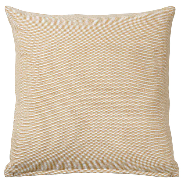SANDTRAV cushion, yellow-beige/white, 45x45 cm